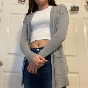 Long Gray Cardigan